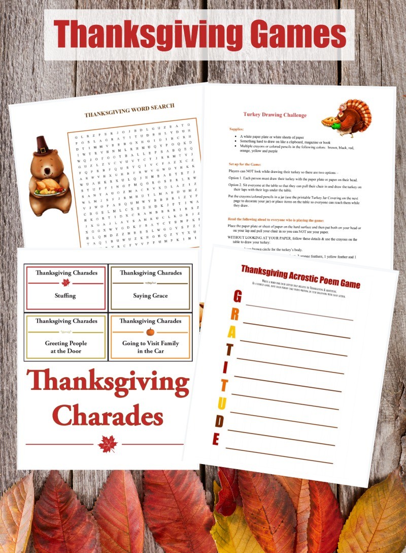10 printable thanksgiving games for adults and kids